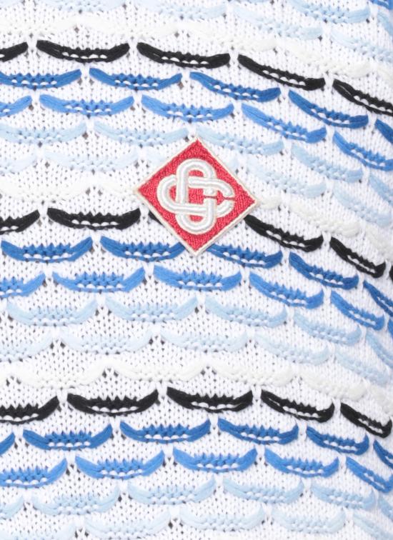 26SS 카사블랑카 폴로 티셔츠 MSP26KW133401 COTTON White - CASABLANCA