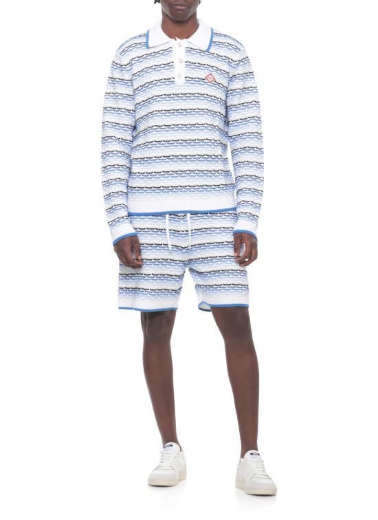 26SS 카사블랑카 폴로 티셔츠 MSP26KW133401 COTTON White - CASABLANCA