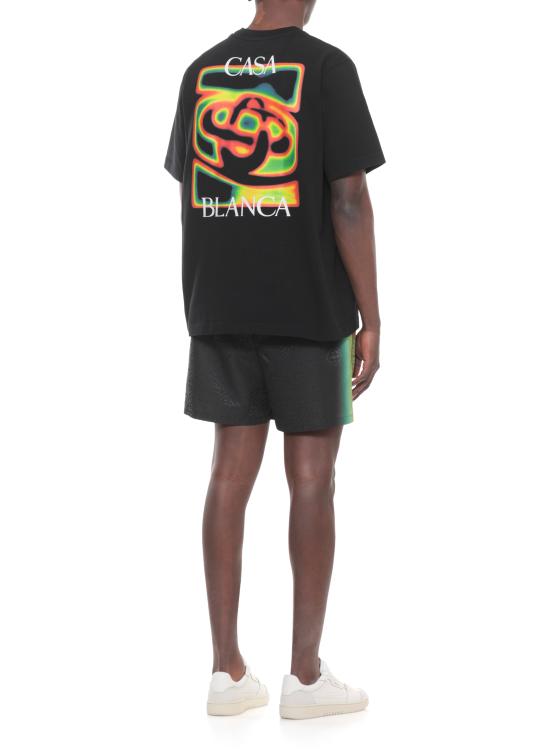 26SS 카사블랑카 반팔 티셔츠 MSP26JTS00106 BLACK JERSEY Black - CASABLANCA