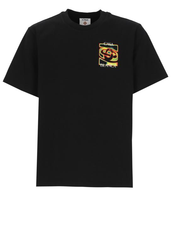 26SS 카사블랑카 반팔 티셔츠 MSP26JTS00106 BLACK JERSEY Black