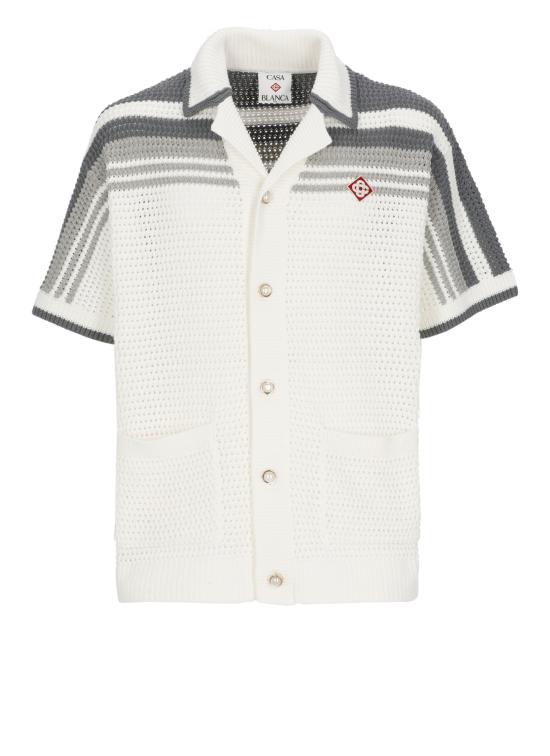 26SS 카사블랑카 반팔 셔츠 MSP26KW93301 WHITE GREY White