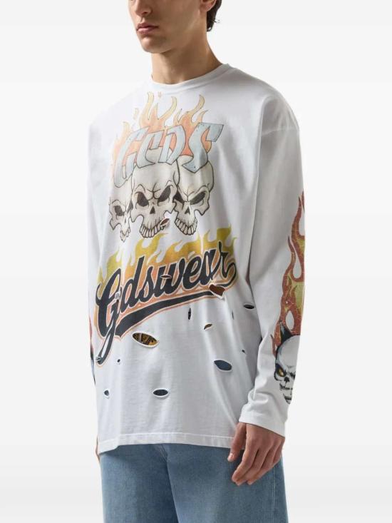 26SS 지씨디에스 반팔 티셔츠 C1MWQC060J079 BONE YELLOW 316Y - GCDS