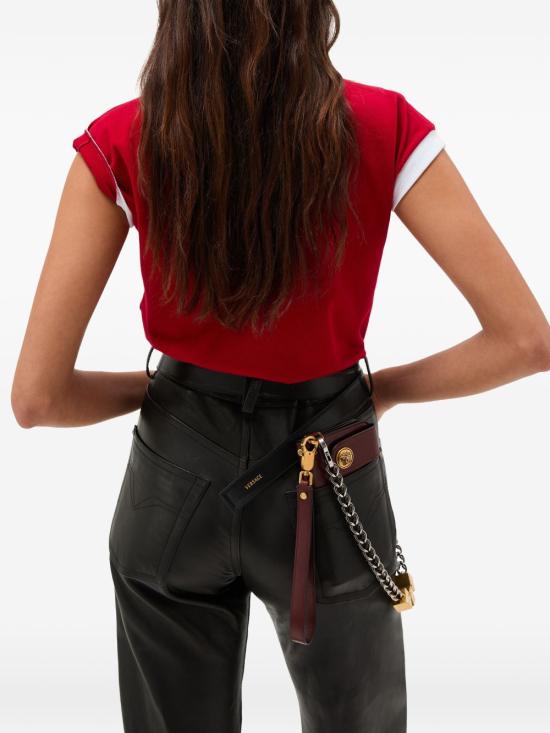 26SS 베르사체 반팔 티셔츠 1023697 1A178942RC90 Red - VERSACE