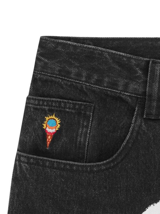 26SS 아이스크림 데님 팬츠 IC25485BLACK DOM - ICECREAM