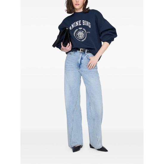 26SS 애니빙 긴팔 티셔츠 A 08 12486 NYA1 BLUE - ANINE BING