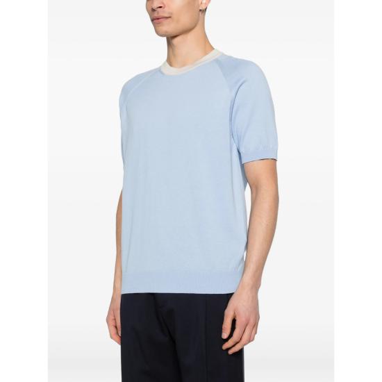 26SS 라 필러리아 반팔 티셔츠 57181 18045 515 BLUE - LA FILERIA