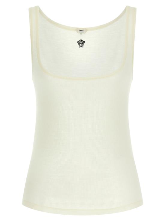 26SS 베르사체 민소매 티셔츠 10236981A175481W150 White