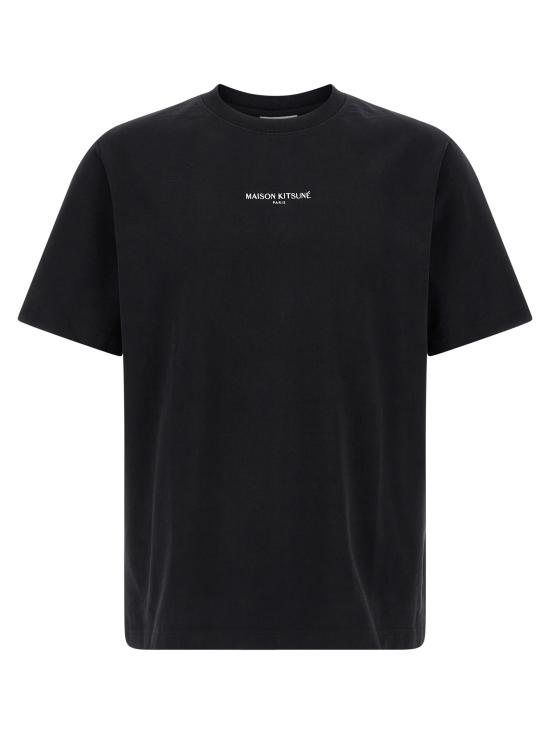 26SS 메종키츠네 반팔 티셔츠 QM00100KJ7025P199 Black