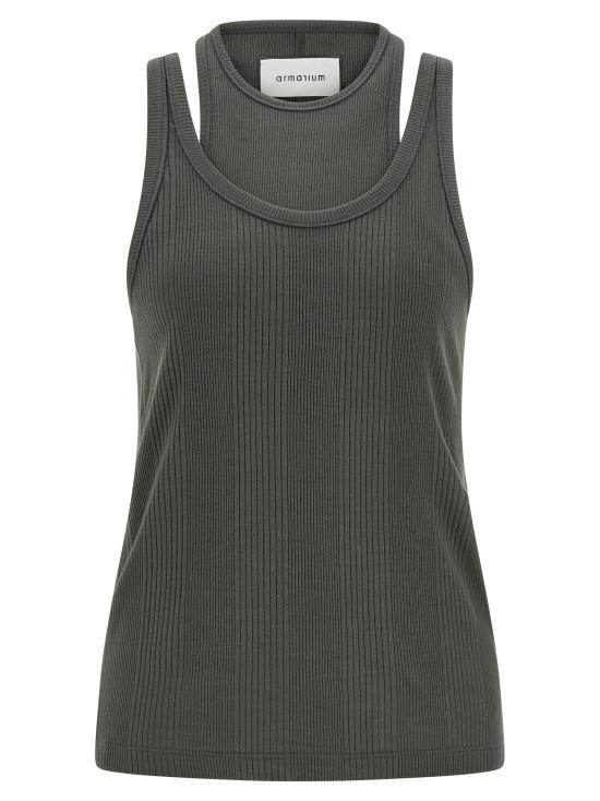 26SS 아르마리움 민소매 티셔츠 ARMTMT040JE05041ANTHRACITEGREY Gray