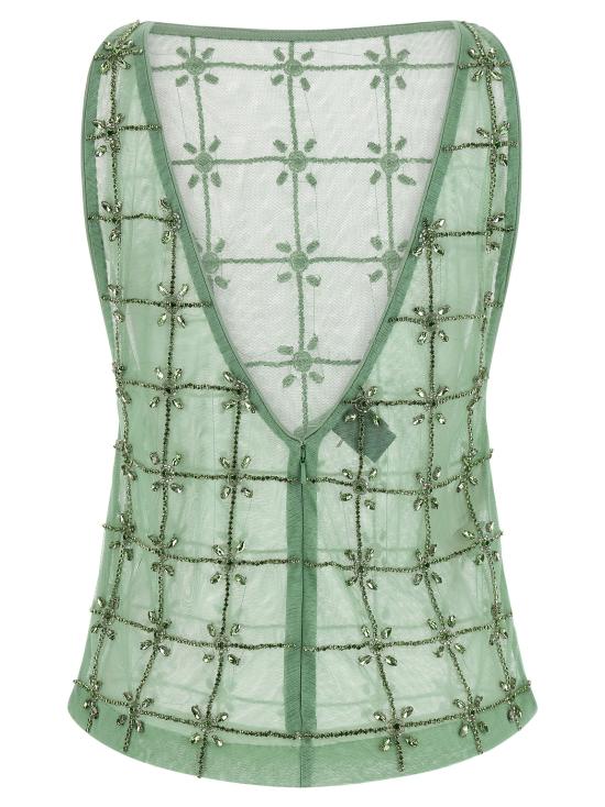 26SS 핑코 이브닝 티셔츠 106437A32BT14 Green - PINKO