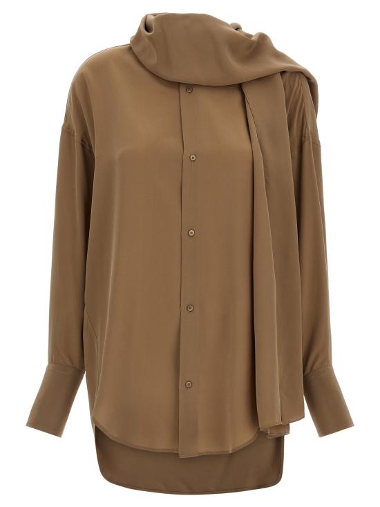 26SS 다크파크 블라우스 WSH24FAC1590090 Brown