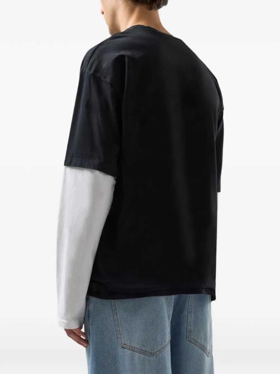 26SS 지씨디에스 반팔 티셔츠 C1MBQC077J080 BLACK WHITE 999A - GCDS