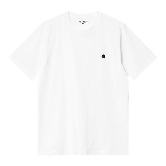 26SS 칼하트 WIP 숏슬리브 매디슨 티셔츠 I033000 00AXX WHITE BLACK
