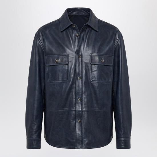 26SS 로에베 가죽 자켓 H526Y31L53LE Blue