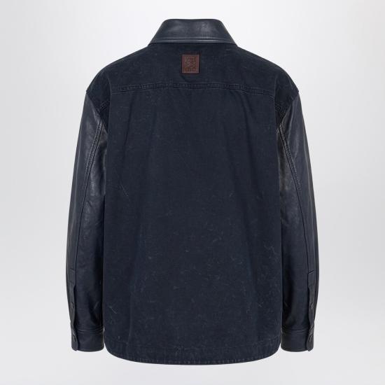 26SS 로에베 가죽 자켓 H526Y31L53LE Blue - LOEWE