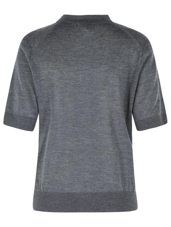 26SS 루루 드 세종 폴로 티셔츠 MIGOANTHRACITE MELANGE Grey - LOULOU DE SAISON