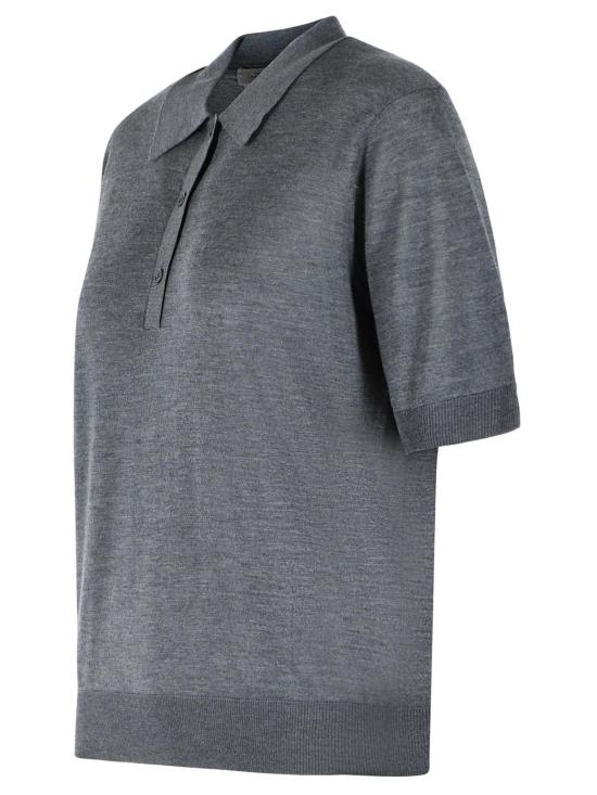 26SS 루루 드 세종 폴로 티셔츠 MIGOANTHRACITE MELANGE Grey - LOULOU DE SAISON