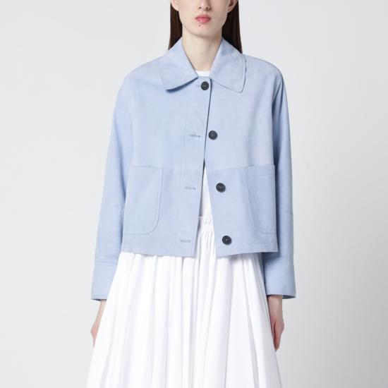 26SS 스워드 가죽 자켓 8200SUE Light blue
