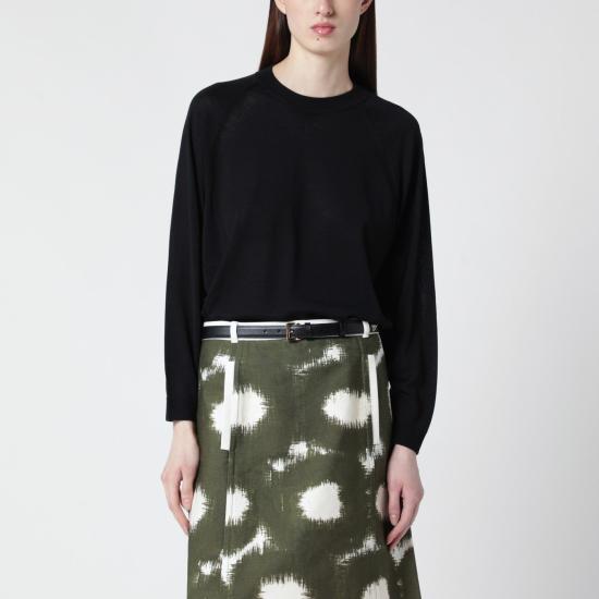 26SS 로베르토 콜리나 긴팔 티셔츠 261FXA03001WO Black