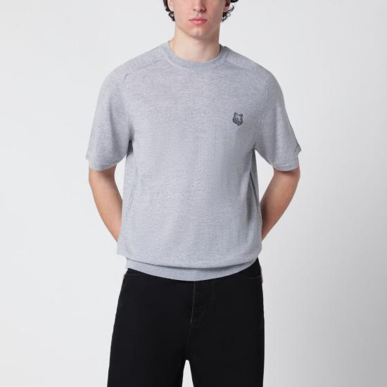 26SS 메종키츠네 반팔 티셔츠 QM00804KT1181 Grey