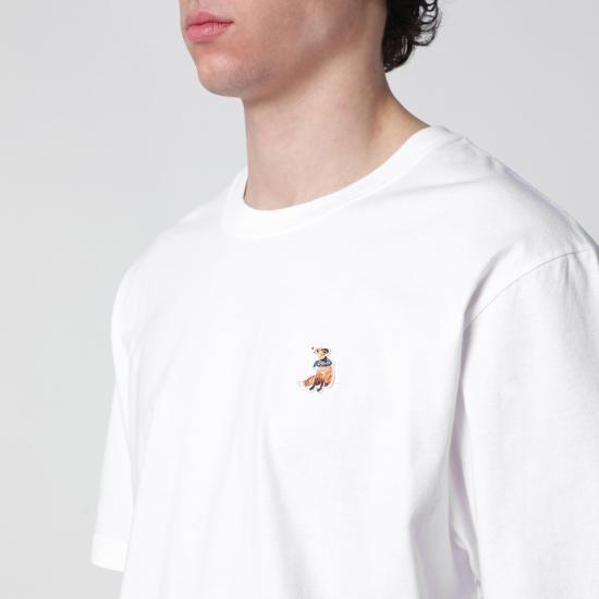 26SS 메종키츠네 드리밍 폭스 컴포트 티셔츠 QM00102KJ7026 White - MAISON KITSUNE