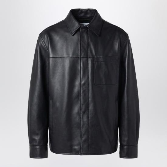 26SS 로에베 가죽 자켓 H526Y31L52LE Black