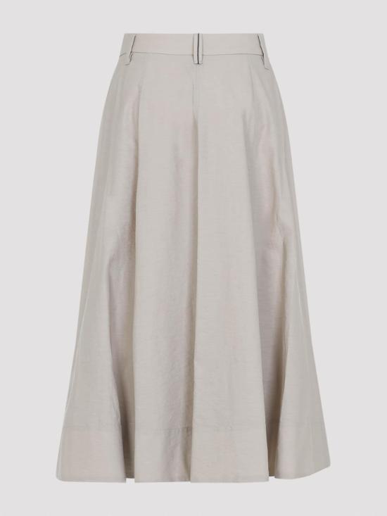 26SS 브루넬로 쿠치넬리 미디 스커트 M0F79G3951C9195 Beige - BRUNELLO CUCINELLI