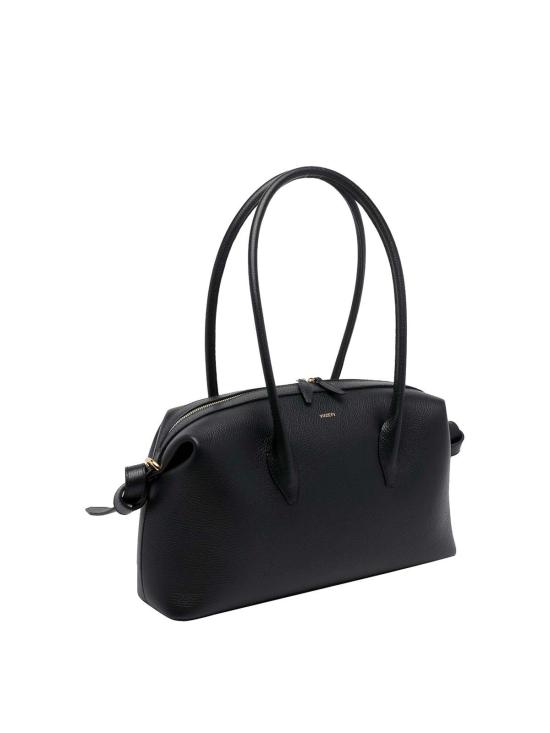 26SS 유제피 캐리어 BRIOCHEDUFFLEPEBBLEGRAINLEATHERL034 Black - YUZEFI