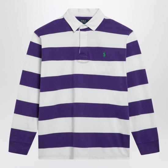 26SS 폴로 랄프로렌 아이코닉 럭비 셔츠 710717116505CO Purple