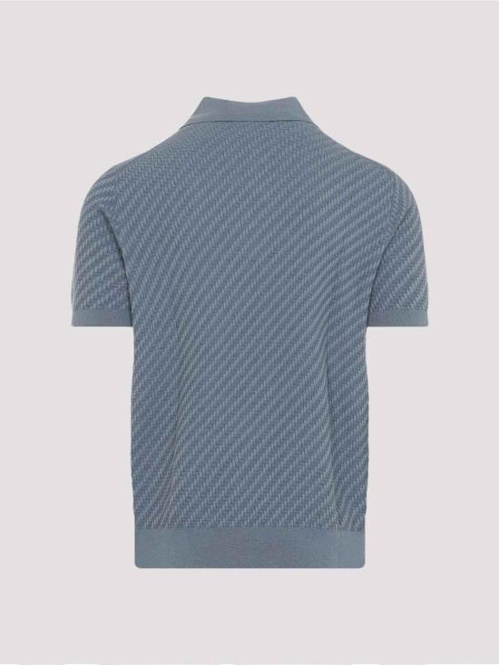 26SS 브리오니 폴로 티셔츠 UMR20OPAK224500 Blue - BRIONI