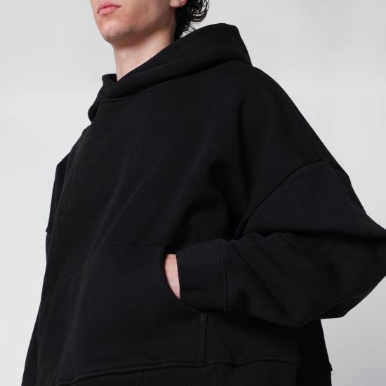 26SS 엔타이어 스튜디오 후드 티셔츠 ESSS26HO04012CO Black - ENTIRE STUDIOS