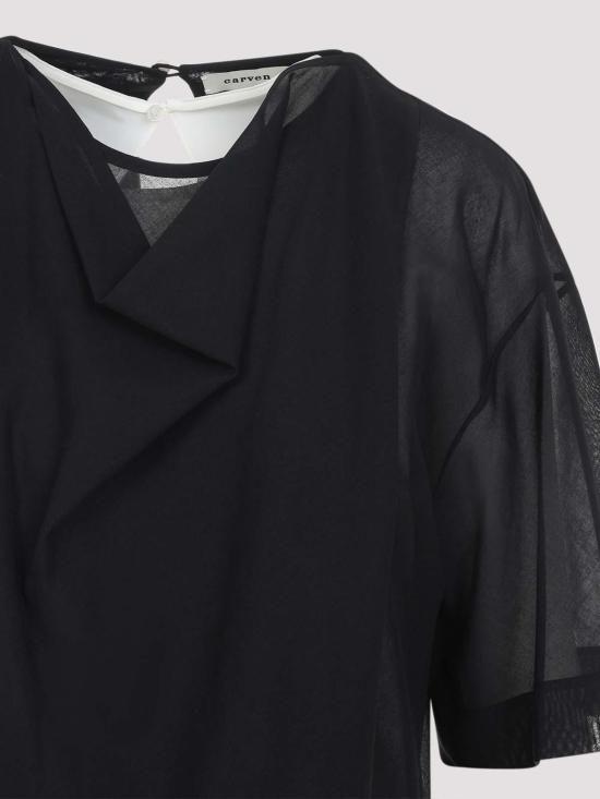 26SS 까르벵 미디 스커트 6261K21027N999 Black - CARVEN