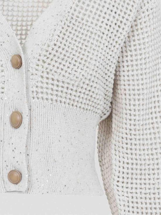 26SS 브루넬로 쿠치넬리 가디건 MDV762106CJ430 White - BRUNELLO CUCINELLI