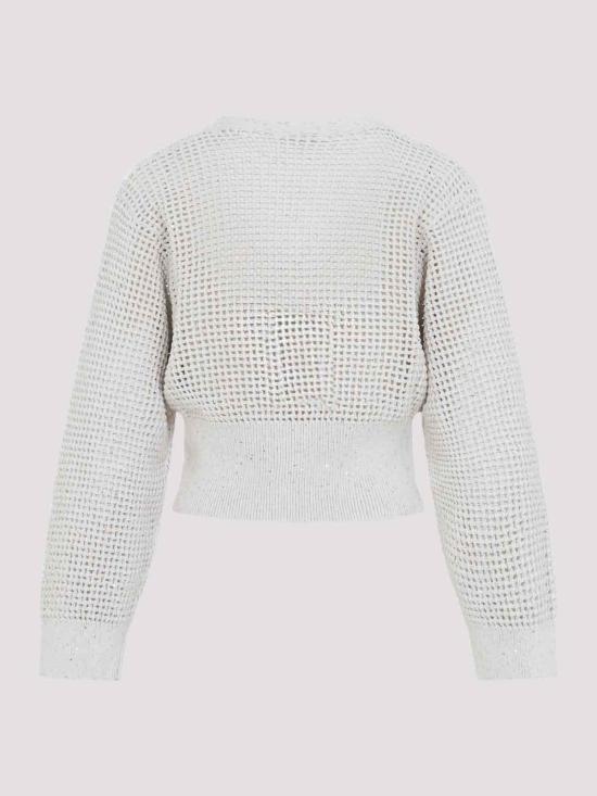 26SS 브루넬로 쿠치넬리 가디건 MDV762106CJ430 White - BRUNELLO CUCINELLI