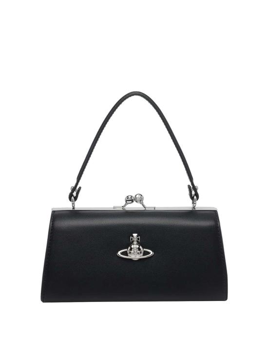 26FW 비비안웨스트우드 오르브 메탈 버클 레더 벨트 4B01000QWS0026N401 Black