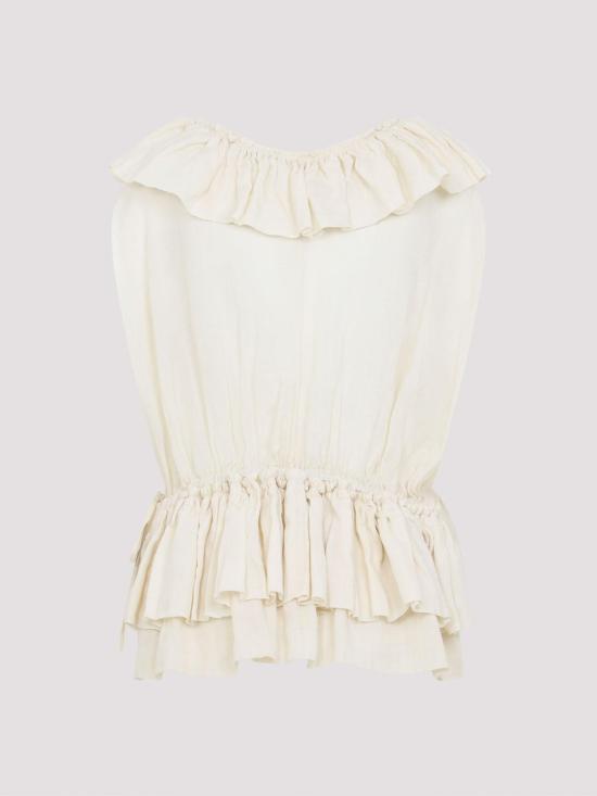 26SS 드리스 반 노튼 민소매 티셔츠 26101071031126 White - DRIES VAN NOTEN