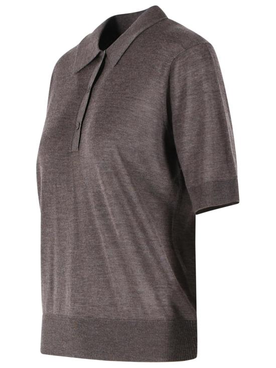 26SS 루루 드 세종 폴로 티셔츠 MIGOBROWN MELANGE Brown - LOULOU DE SAISON