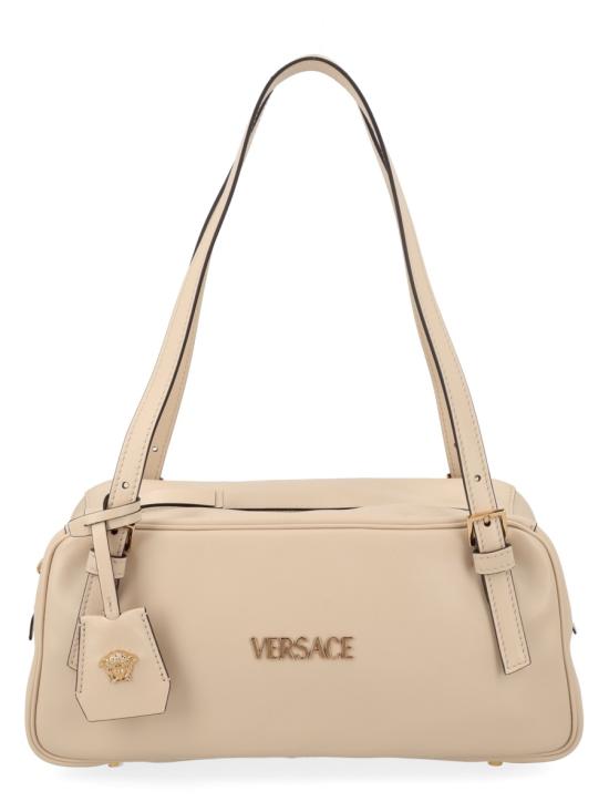 26SS 베르사체 VERSACE TAG 나파 라지 볼링백 1016428 1A131711YD7V IVORY
