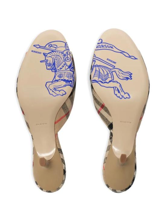 26SS 버버리 체크 뮤스 로우 샌들 8123076166247 B9368 SANDIPCHCK - BURBERRY