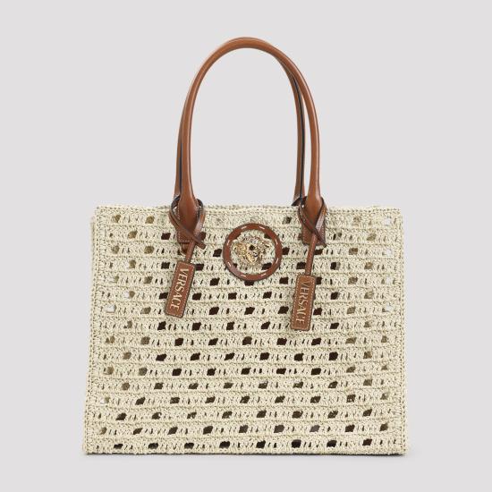 26SS 베르사체 토트백 10047411A16999 2KJ8V NATURAL - VERSACE