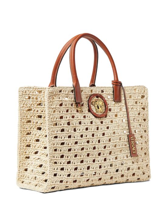 26SS 베르사체 토트백 10047411A16999 2KJ8V NATURAL - VERSACE