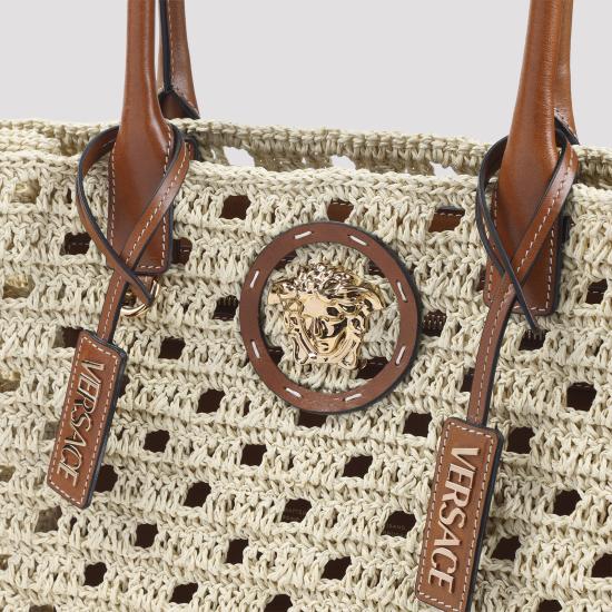 26SS 베르사체 토트백 10047411A16999 2KJ8V NATURAL - VERSACE