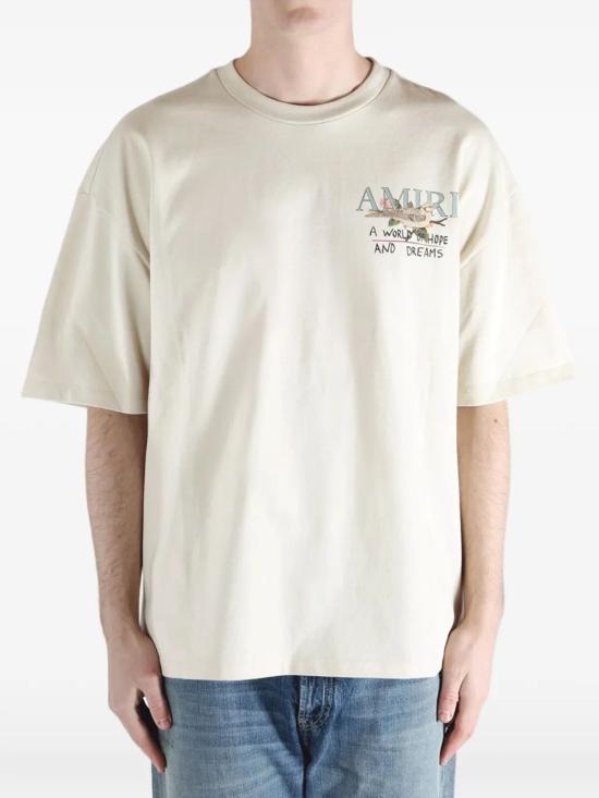 26SS 아미리 반팔 티셔츠 AMTOJR1095 271 ALABASTER - AMIRI