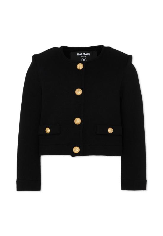 26SS [키즈] 발망 자켓 BY2B04 Z3183 930BC BLACK