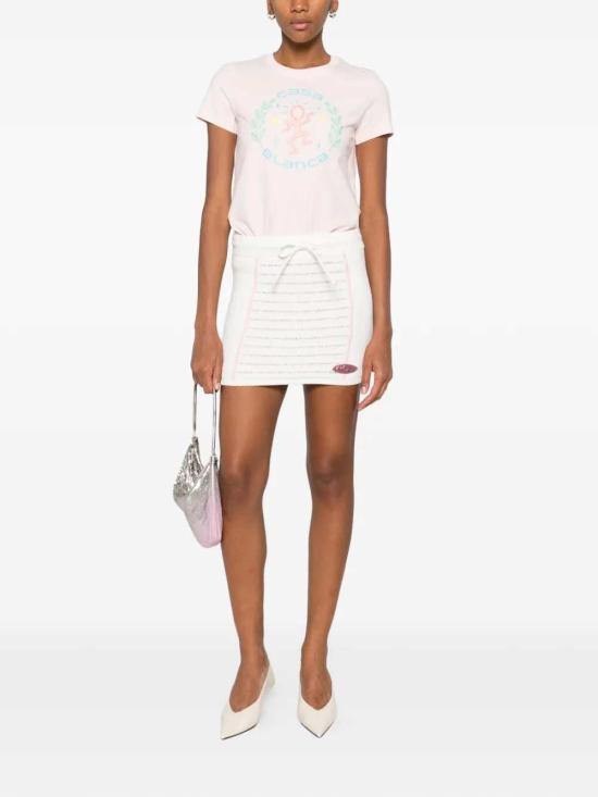 26SS 카사블랑카 반팔 티셔츠 WSP26JTS02002 PALE PINK JERSEY - CASABLANCA