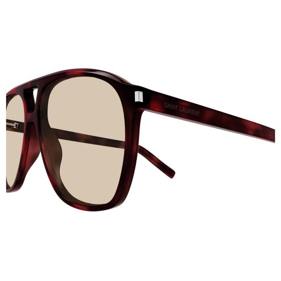 25FW 생로랑 선글라스 SL 596 DUNE 003 HAVANA HAVANA BROWN - SAINT LAURENT