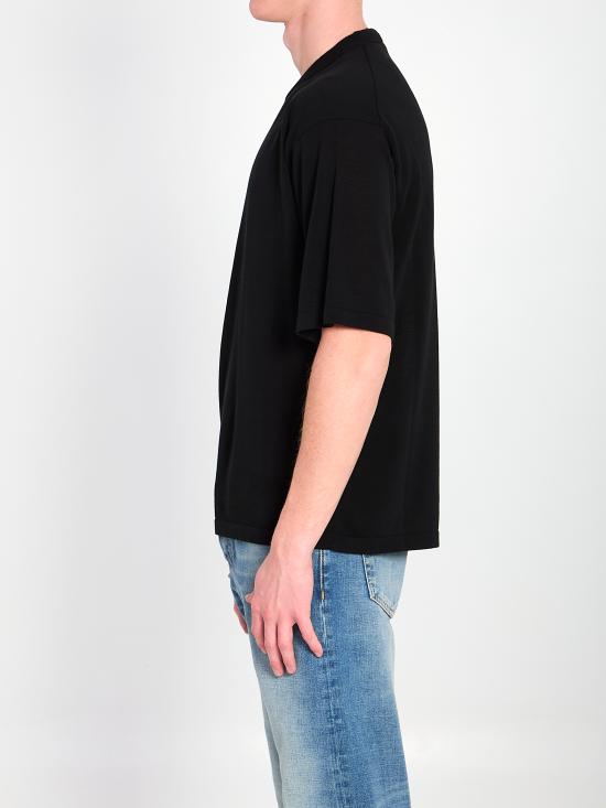 26SS 로베르토 콜리나 반팔 티셔츠 261MYA11021 BLACK - ROBERTO COLLINA