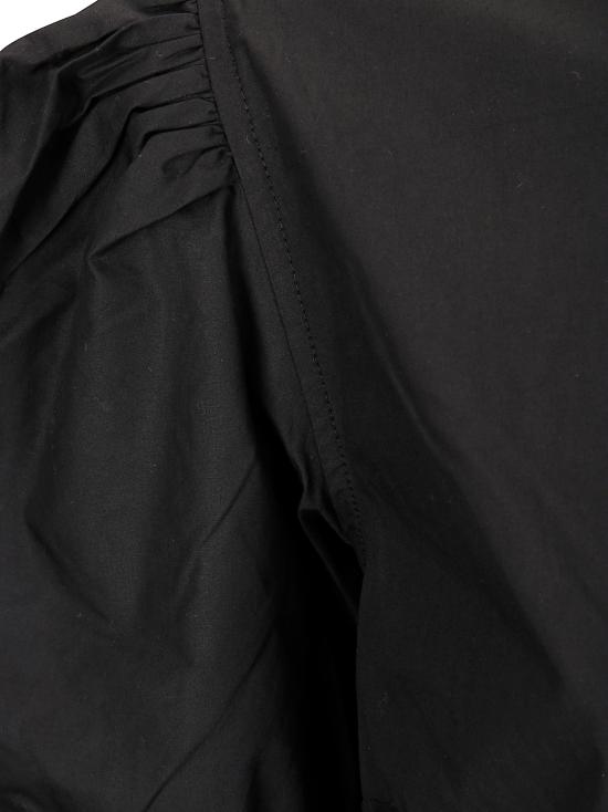 26SS 가니 코튼 포플린 타이 스트링 미니 드레스 F9005 099 BLACK - GANNI