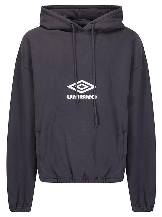 26SS 엄브로 후드 티셔츠 UBMW0411FA256 BLK0020 Washed Black