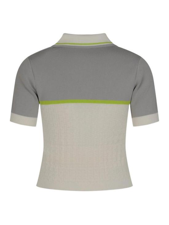 26SS 카사블랑카 폴로 티셔츠 WSP26KW124701 Grey - CASABLANCA